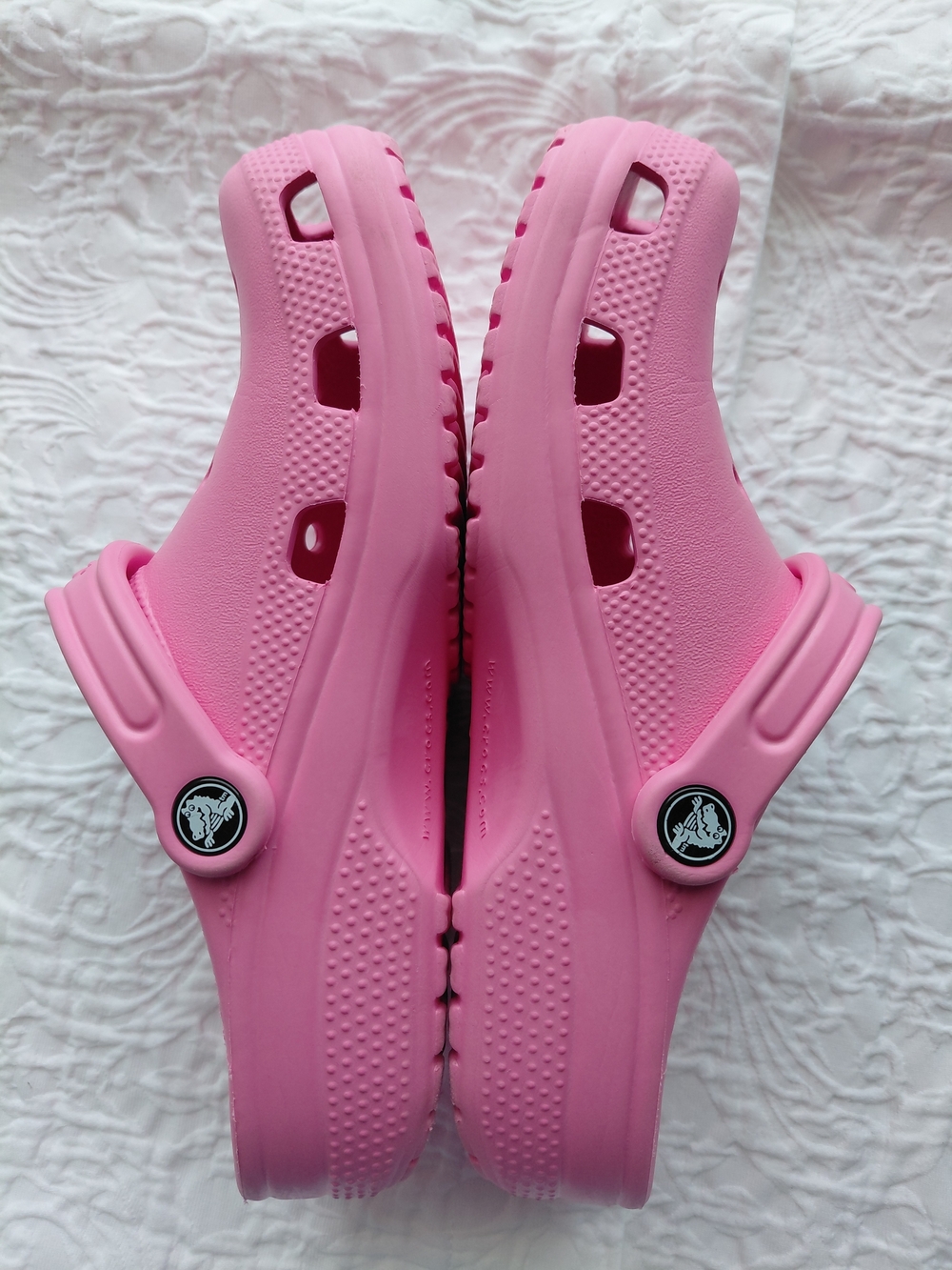 CROCS Kids Pink Classic Clog Sandals J 5 - Picture 3 of 7